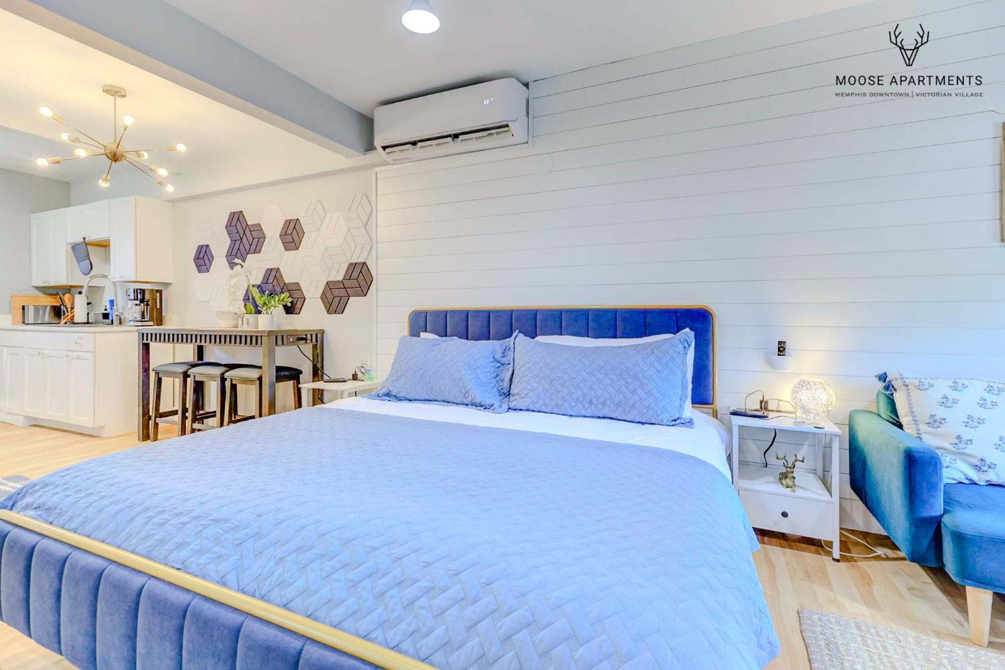Apartment The Moose #8 - Modern Luxe Loft With King Bed & Free Parking & Wifi Memphis